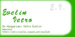 evelin vetro business card